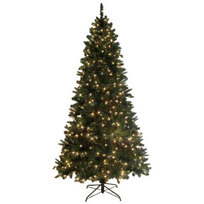 China Christmas ornament 180cm felt pe pve 12ft decoration christmas tree skirt luxury pre lit artificial led lights for sale