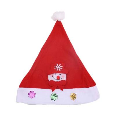 China Decorate Mini Christmas Hats With LED Pet Wholesale Kid Party Mini Christmas Hat for sale