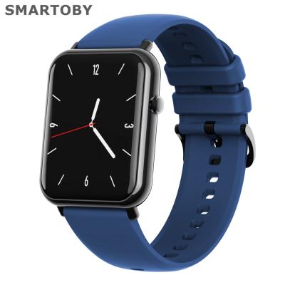 China Hot Selling Touch Screen SMARTOBY Amazon 1.69 Inch Online Reloj Smart Watch With Heart Rate Blood Pressure Oxygen Fitness Tracker Smartwatch for sale