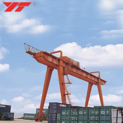 China Gantry Crane China Cranes Manufacturers Portal A 60 Ton Double Girder Rail Mounted Movable Frame Mechanical Gantry Crane for sale