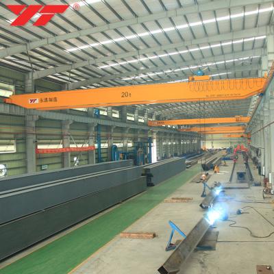 China Bridge Crane China Top Crane Manufacturer 5 Ton Double Girder Overhead Traveling Electric Crane Track For Loading for sale