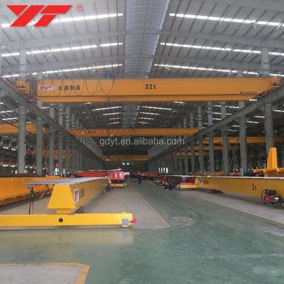 China Bridge Crane Left Hand Double Girder Overhead Bridge Crane With Winch System for sale