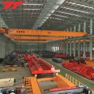 China Crane Stable High Performance double girder bridge 25 ton 30 ton 50 ton overhead crane price from steel factory for sale