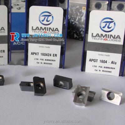 China Tool Sweden Laminas External Carbide Turning Inserts For CNC Lathe Machine APKT160424ER LT10 for sale