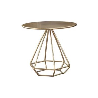 China European factory source free installation of metal small exquisite decorative small gold table outdoor waterproof table for sale