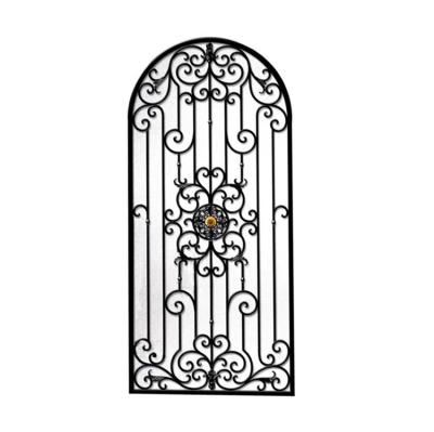 China New Modern Eco - Friendly Design Security Anti Theft Black Wrought Iron Window Frame for sale