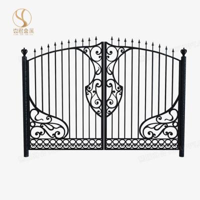 China Home Wrought Iron Door Ornaments Designs IGL-01Decorative Easily Assembled Modern Decorative Wrought Iron Door, Simple Iron Door Grill Designs, for sale