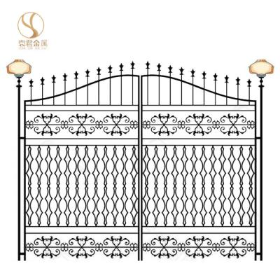 China Well design wrought iron modern iron gateSimple iron gate grill designs iron gate design in CaliforniaModern iron gate designs for sale