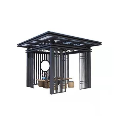 China Sustainable New Design Metal Pavilion Luxury Outdoor Garden Pavilion for sale