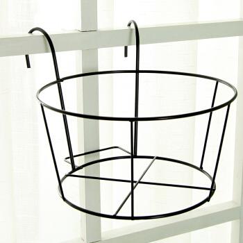 China Modern Multi-variety Planting Must Choose Simple And Lightweight Metal Flowerpot Storage Basket Hook Storage for sale