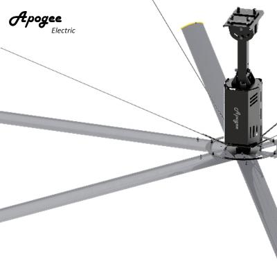 China Warehouse Workshop Gym Climax 24ft Logistic Central Factor Use Energy Saving HVLS Ceiling Fan With Geardrive Motor for sale