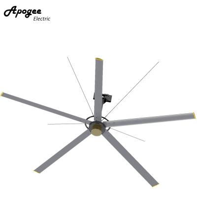 China 2021 new product energy saving hotels industrial ceiling fan with 24ft mist hvls fan for farmhouse for sale