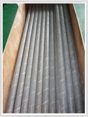 China Round Hole Perforated Metal Tube Decorative Perforated Metal Pipe for Exhaust for sale