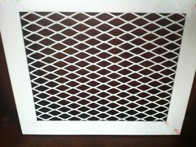 China plastic coating Decorative Mesh Panels , Low Carbon Steel Perforated Ceiling for sale