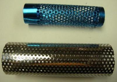 China Stainless Steel Perforated Metal Tube / Filter Skeleton With Micron Round 1.50mm , 3.00mm for sale