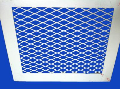 China Aluminium Alloy Expanded Metal Mesh Panel With White PVC Coating for sale