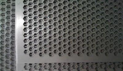 China Punching Hole Mesh Perforated Metal Screen Hexagon Hole Perforated Sheet for sale