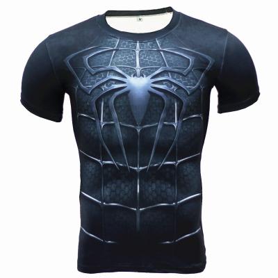 China Manufacturer Supply Round Neck Short Sleeve Polyester Gym T-Shirt Breathable Wholesale Men for sale