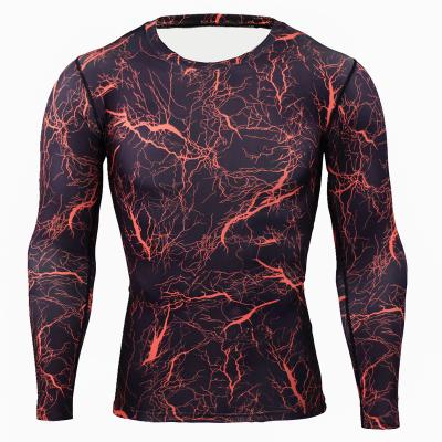 China New Products Factory Directly Sales Breathable Polyester Long Sleeve T-Shirt For Men for sale