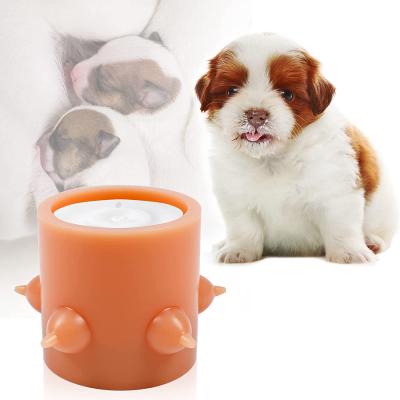 China Baby Cats Dogs Cat Pet Milks Tube Feeder Dog Kitten Milk Bowl Silicone Nipples Durable Safe Silicone Molded Puppy Food Bubble Bowl Feeder for sale