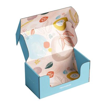 China Good Quality Light Weight Recyclable Foldable Paper Cosmetic Packaging Mailing Ads With Logo Boxes for sale