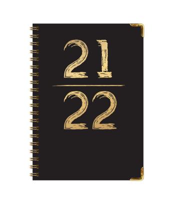 China Customized Agenda Hardcover Book Premium Gold Foil Gold Foil Stamping Angeda 2022 Logo for sale