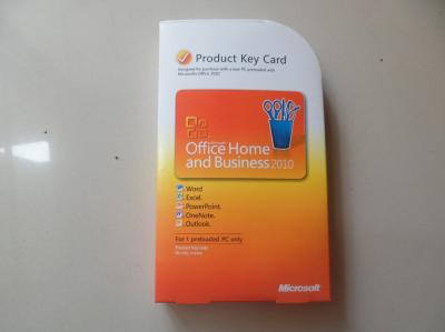 China Microsoft Office 2010 Product Key Card For Microsoft Office Home & Business 2010 for sale