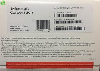 China Genuine Windows 10 Key Code COA Sticker Win 10 Pro Pack 32 Bit / 64 Bit OEM for sale