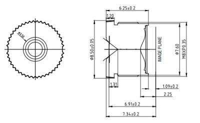 China 1/2.7“ 4.4mm Automobielcameralens, F2.4-de Dubbele Lens van de Autocamera Te koop