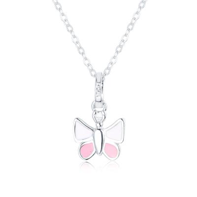 China 2022 Products Fast Delivery FASHIONABLE Popular Fashion Silver Butterfly Necklace For Ladies for sale