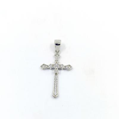 China 2021 New Hot Sale Ethnic 925 Sterling Silver For Women Cross Pendant Necklace for sale