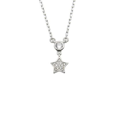 China 2020 Cute Diamond Star Pendant Necklace Hot Selling Shiny Sexy Seller for sale