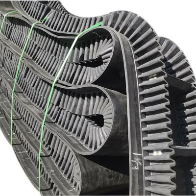 China Acid And Alkali Fire Resistant Heat Resistant Heavy Duty Rubber Conveyor Belt With Skirt for sale