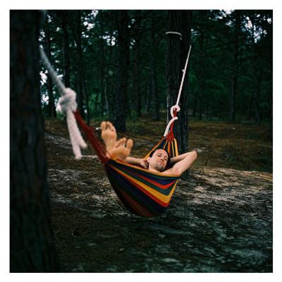 China Wholesale YASN YS-4010 Garden Beach Hammock Comfortable Swing Cotton Hanging Double Portable Outdoor Hammock Sale for sale