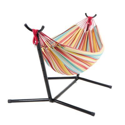 China YASN YS-4002 Cotton Comfortable Portable Free Standing Hammock Chair Double Stand With Hammock Chair for sale