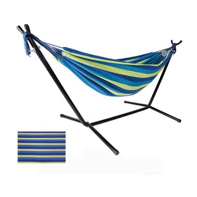 China YASN YS-4002 Comfortable Adjustable Heavy Duty Hammock Swing Portable Outdoor Double Hammock Stand With Stand for sale