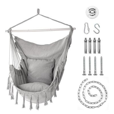 China YASN YS-4051 Modern Swing Round Swing Indoor and Outdoor Fabric Rope Comfortable Hammock Hanging Chair for sale