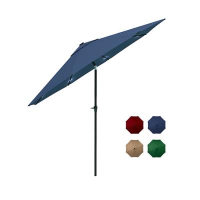 China With Lamp Pearl YASN YS-3065 Sun Beige Customized Patio Umbrella Beach Party Garden Patio Umbrellas With Logo for sale