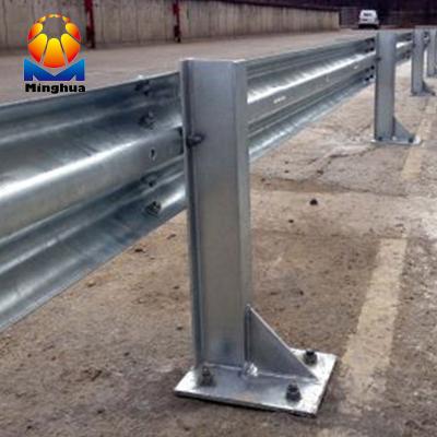 China Cheap price steel W beam guardrail machine 3 waves shangdong frp road roadside guardrail for sale