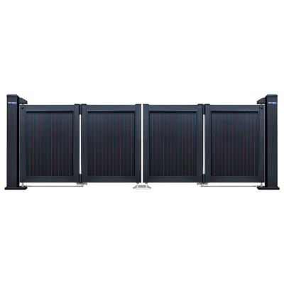 China Easily Assembled Flat Open Double Yard Gate Family Villa Custom Gate Fence for sale