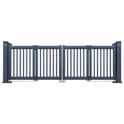 China Easily Assembled Custom Family Villa Yard Gate Villa Double Gate Flat Open Fence for sale
