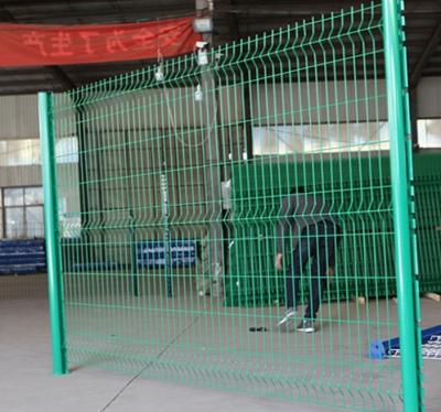 China Easily Assembled 3d Mesh Fence Green Vinyl Coated Welded Garden Wire Mesh Fence For Sale for sale