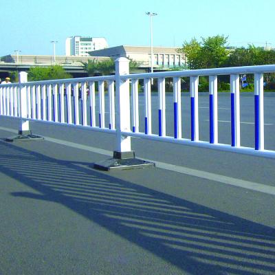 China MINGHUA Wrought Iron Attractive Design Easily Assembled Municipal Barrier For Sale Traffic Road Divider for sale