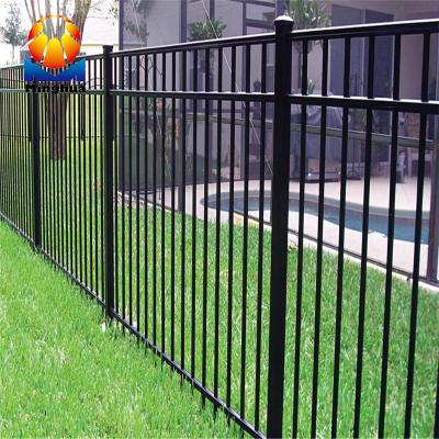 China Easily Assembled Zinc Cheap Factory Price Galvanized Iron Wrought Iron Steel Panel Border Exterior Garden Fence Gate for sale