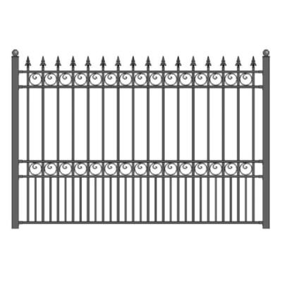 China Easily Assembled Modern Outdoor Garden Shed Privacy Fence Metal Cheap Field Storage Thrown Fence Gates for sale