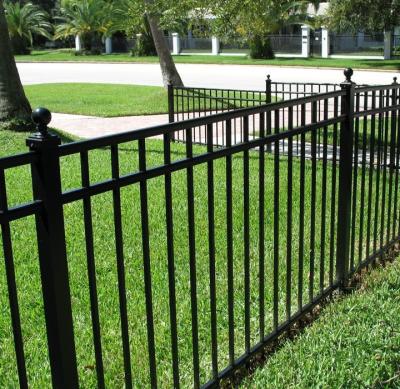 China Easily Assembled European Style Zinc Steel Barrier Fence High Quality Outdoor Garden Mansion Fence for sale