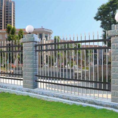 China Custom Easily Assembled Decorative Home Garden Iron Fence Zinc Steel Barrier Fence Parapet Panel for sale