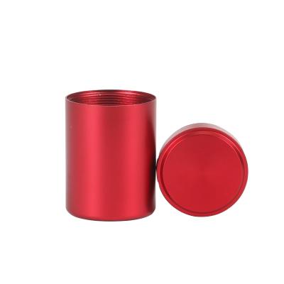 China Red Luxury Food Packaging Tea Tin Can Food Metal Box/Tea Tin Can Black Round Container Box/Golden Tea Candy Jar for sale