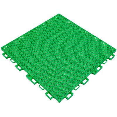 China Outdoor Sports Modern Drainage Interlocking Anti Skid Flexible Plastic Grid Flooring for sale