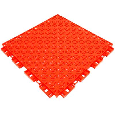 China Modern Grid Design Sports Interlocking Anti Skid Outdoor Plastic Floor Tile for sale